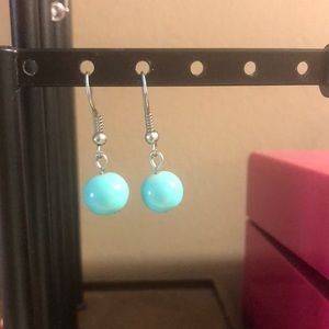Blue dangle earrings